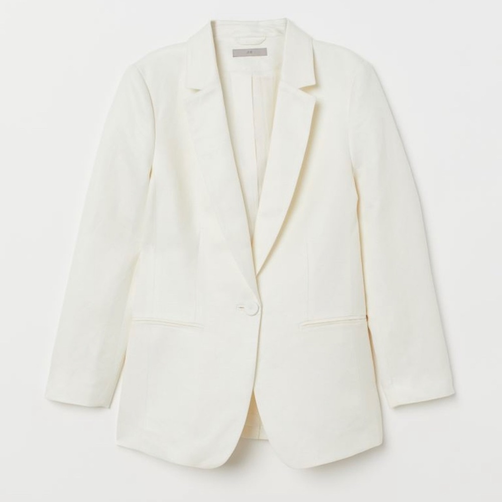 H&M Linen Cotten Blend Blazer ⭐️